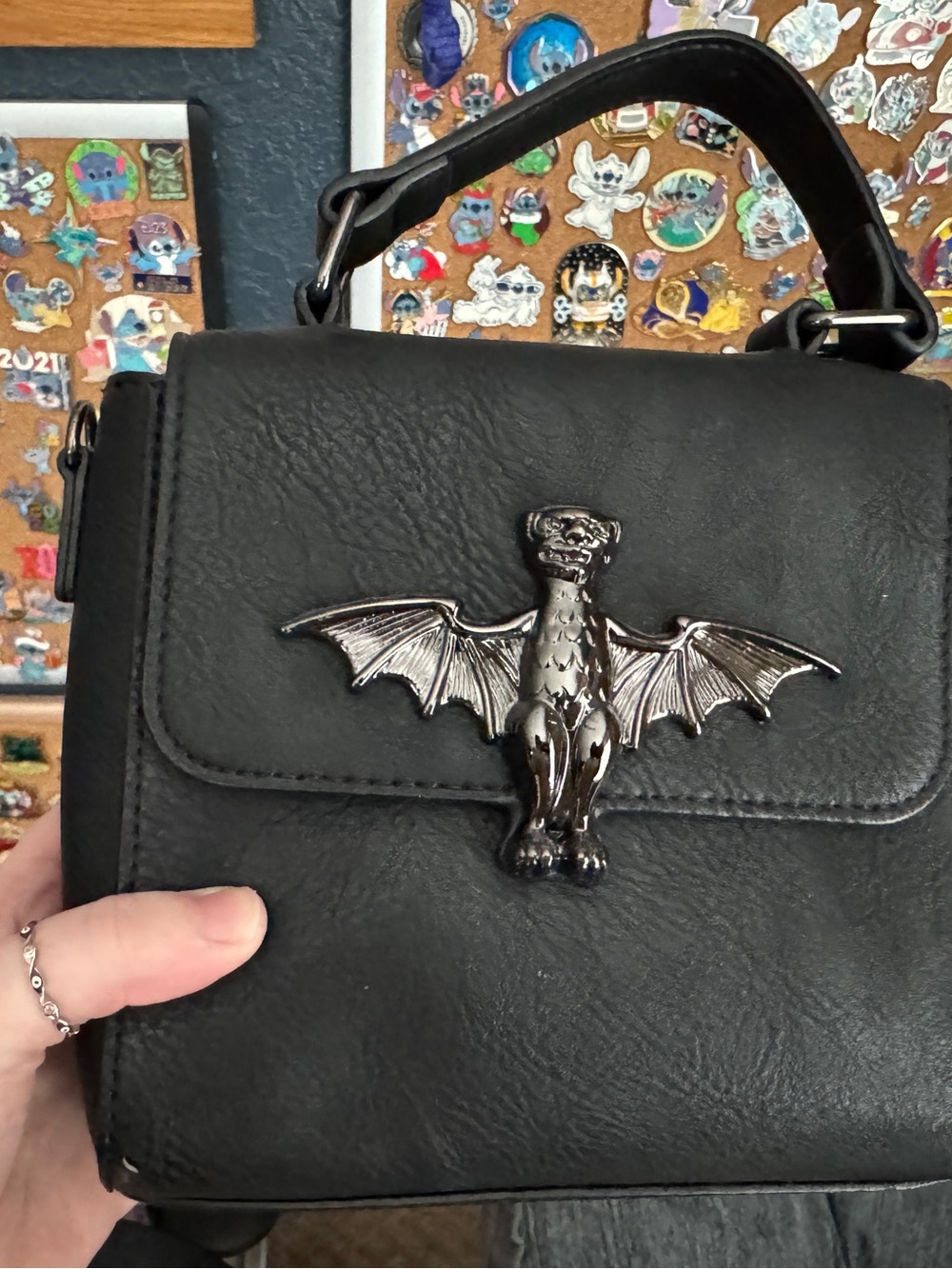 Disney Park Haunted Mansion Gargoyle Bat Crossbody bag Dress Shop